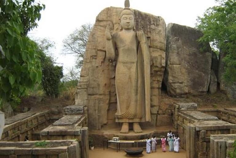 Avukana Buddha statue Kalawewa.